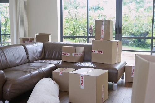 Organized student storage in Tootingbec with boxes and furniture items